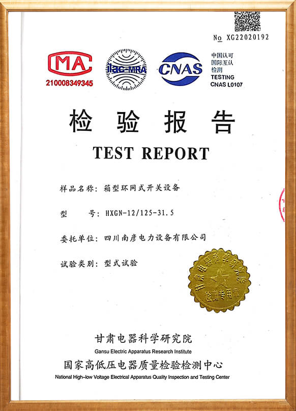 HXGN-12檢驗(yàn)報(bào)告
